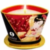 Shunga – Mini caresse aux bougies fraises et bougie de massage cava 170 ml – Lubrifiants & massage