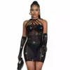 Subblime – 952235 robe réseille avec strass noir – Lingerie sexy