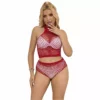 Subblime – 952402 ensemble resille avec losanges roses – Lingerie sexy