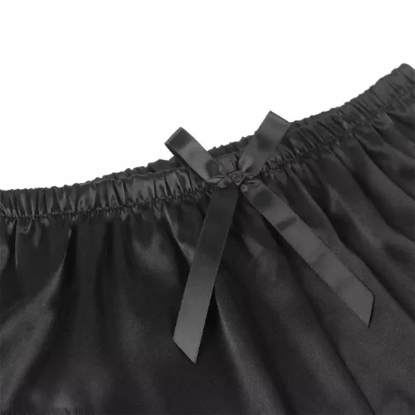 Subblime – 953942 chemise de nuit décontractée en soie + pantalon en dentelle noir – vue 6 Subblime – 953942 chemise de nuit décontractée en soie + pantalon en dentelle noir – vue 6 – Lingerie sexy