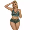 Subblime – 954086 soutien-gorge + culotte dentelle vert – Lingerie sexy