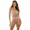 Subblime – 957650 ensemble soutien-gorge et porte-jarretelles brodé fleurs rose – Lingerie sexy