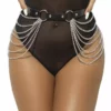 Subblime – Chaîne cuir ceinture noire – Lingerie sexy
