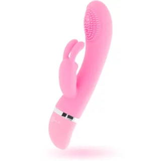 vibromasseur oscillant silicone lapin rose